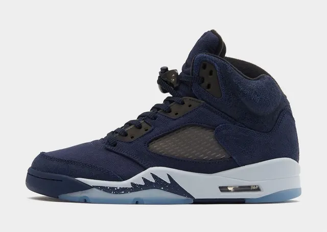 Air Jordan 5 Navy Blue High-Top Basketball Shoes 11