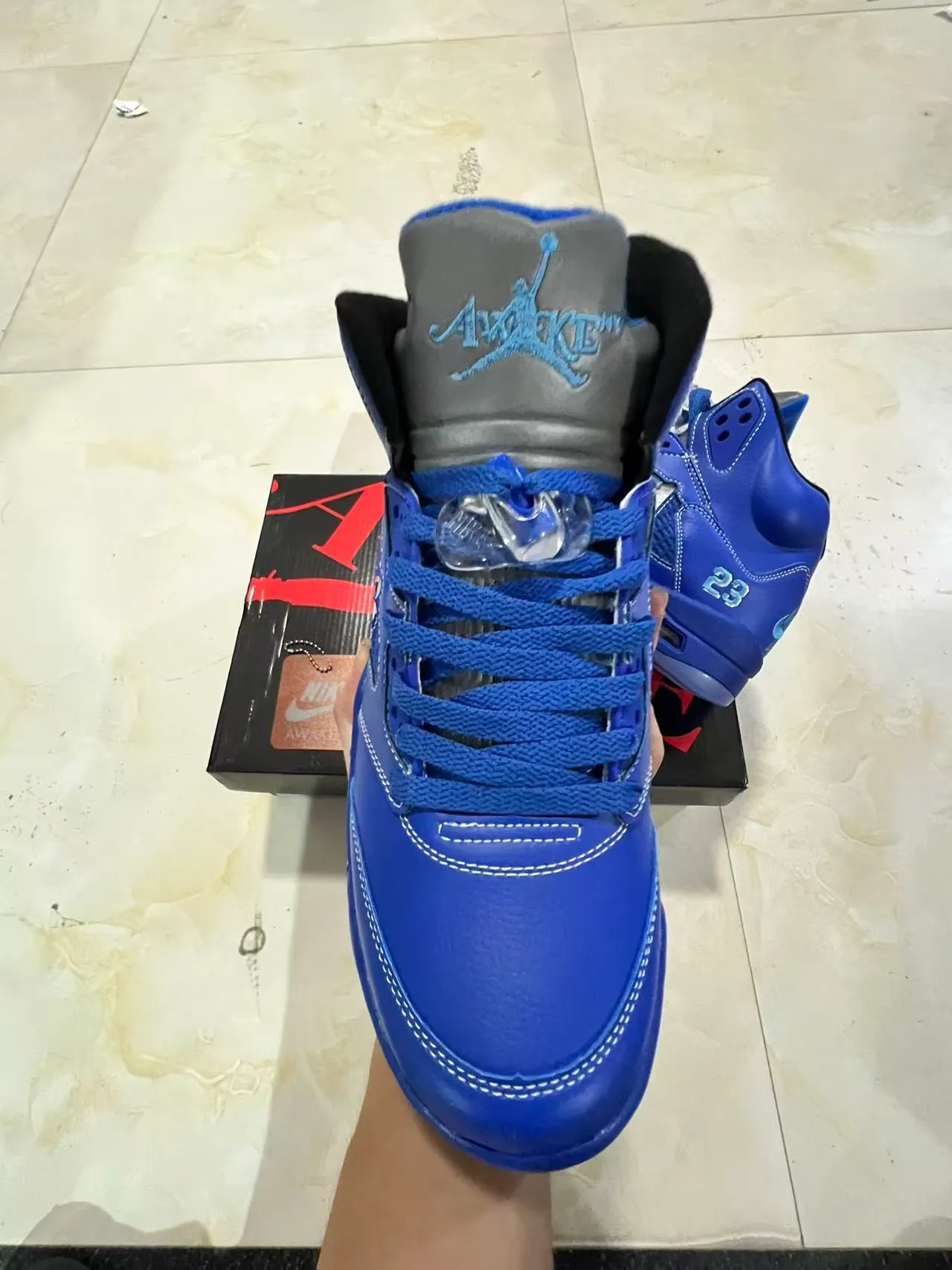 Air Jordan 5 Royal Blue NY 23 Basketball Shoes 8