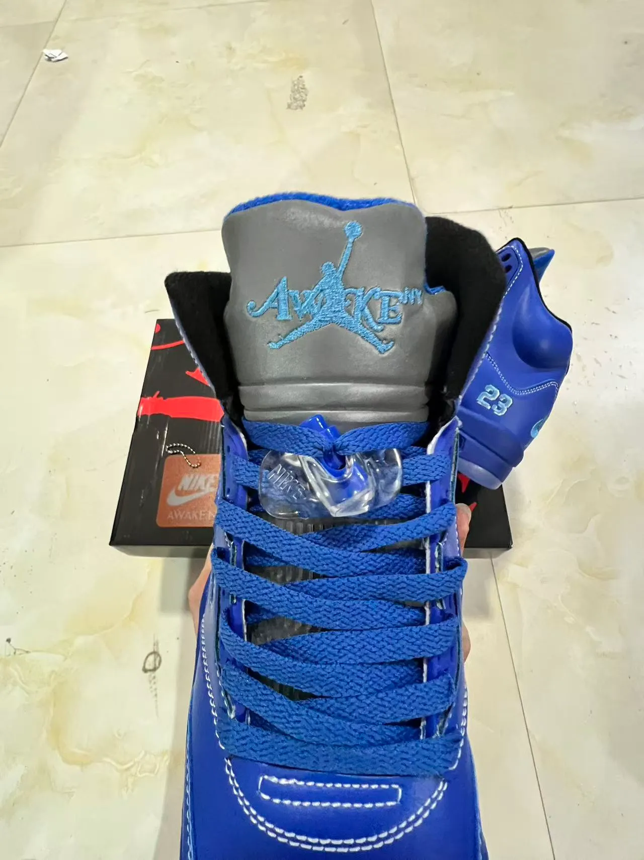 Air Jordan 5 Royal Blue NY 23 Basketball Shoes 9