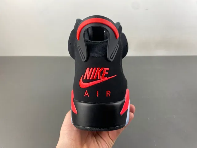 Air Jordan 6 Black Red Ice Basketball Shoes 4