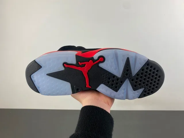 Air Jordan 6 Black Red Ice Basketball Shoes 9