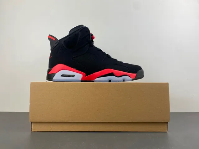 Air Jordan 6 Black Red Ice Basketball Shoes 15