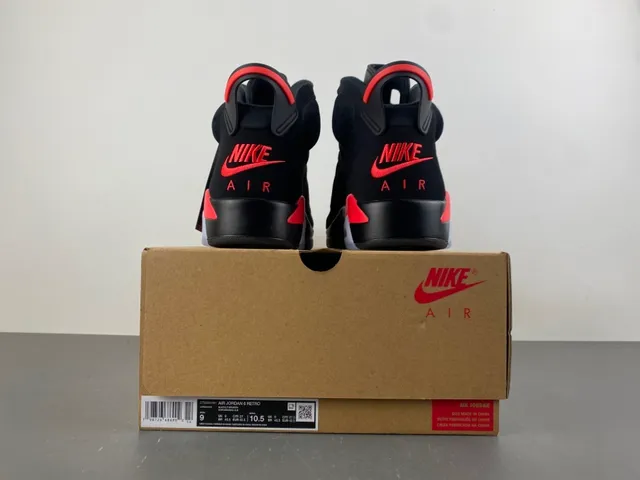 Air Jordan 6 Black Red Ice Basketball Shoes 17