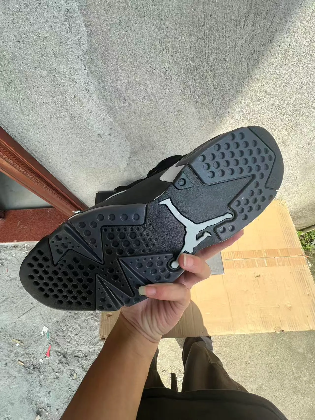 Air Jordan 6 Black White Perforated Basketball Shoes 6