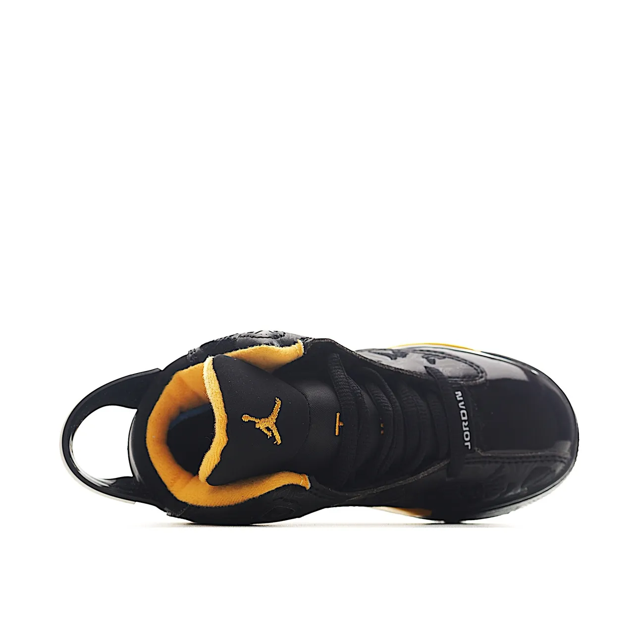 Air Jordan 6 Retro Black Yellow Basketball Shoes 9