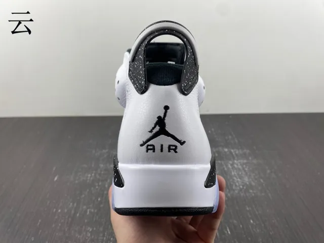 Air Jordan 6 White Black Light Blue Basketball Shoes 7