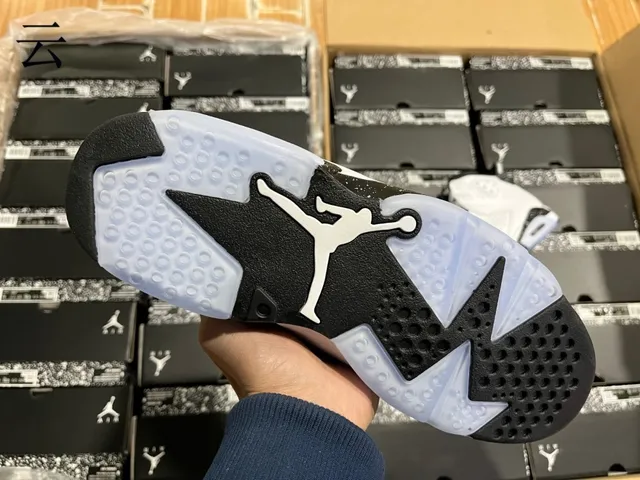 Air Jordan 6 White Black Light Blue Basketball Shoes 20