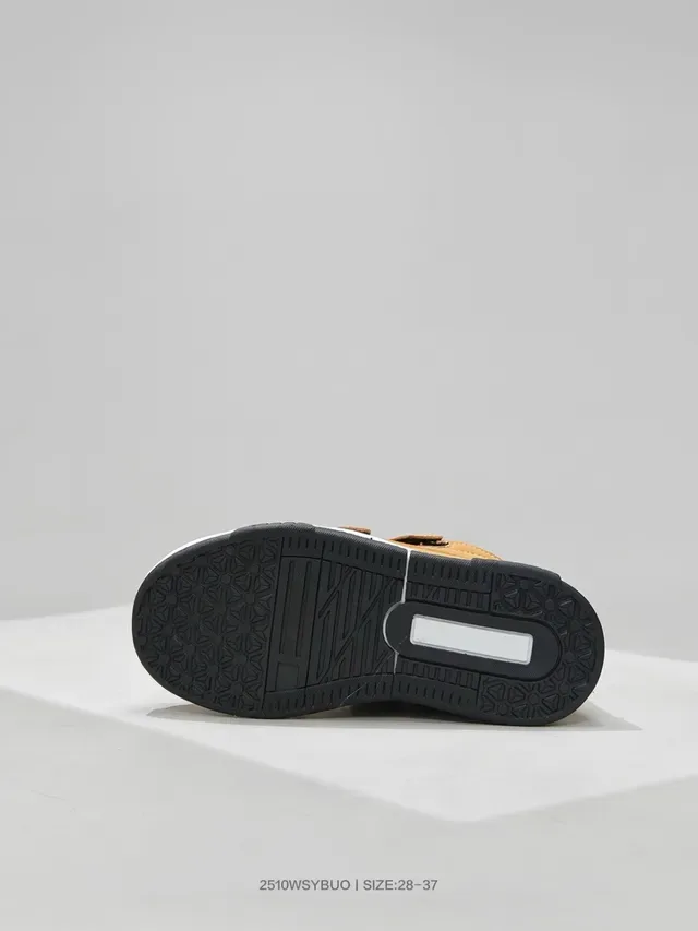 Air Jordan Black Beige Velcro Strap Closure Molded Heel Counter Lifestyle Sneakers 9