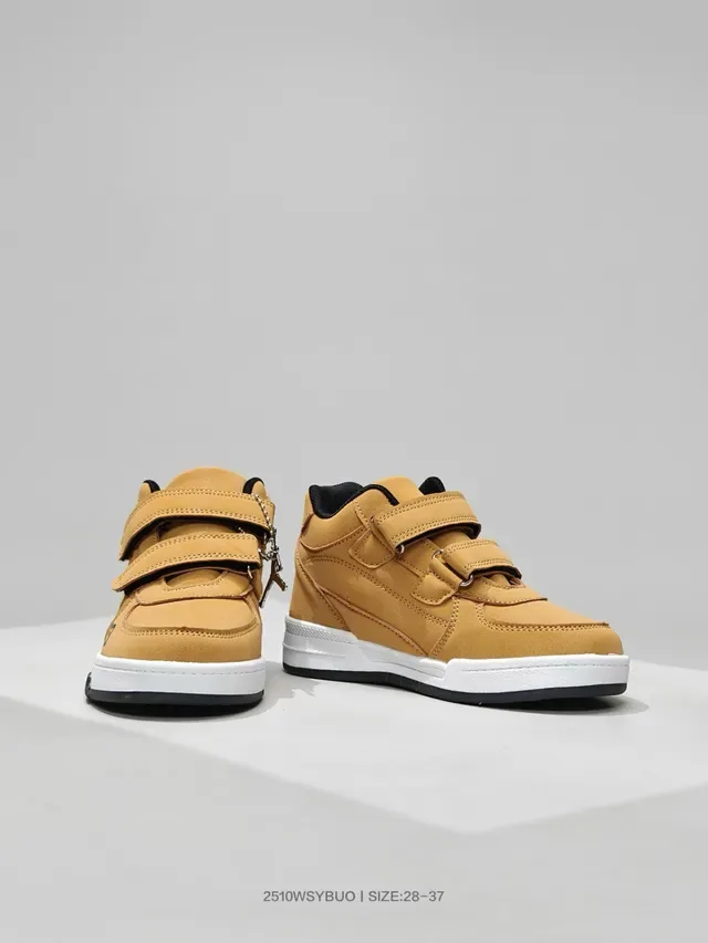 Air Jordan Black Beige Velcro Strap Closure Molded Heel Counter Lifestyle Sneakers 11