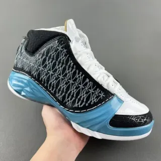 Air Jordan 黑蓝高帮透底中底篮球鞋