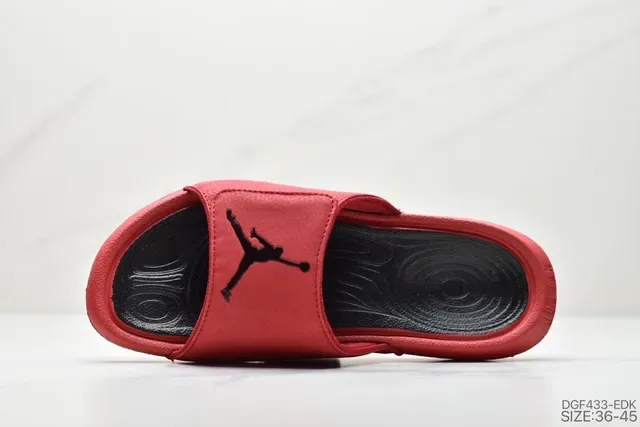 Air Jordan Slide Red Black Slippers 5
