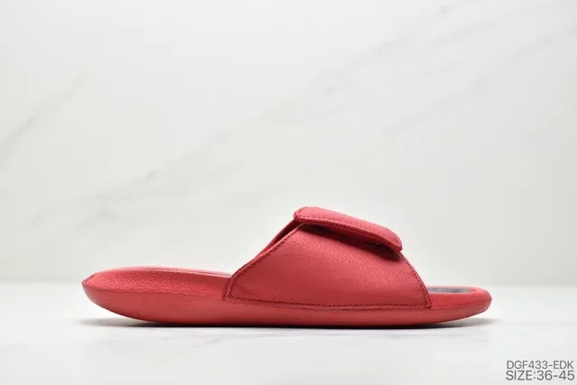 Air Jordan Slide Red Black Slippers 6