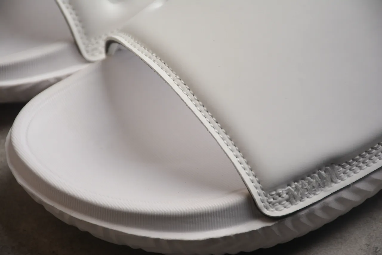 Air Jordan Slide White Black One-Strap Molded Footbed Slippers 7