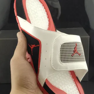 Air Jordan Slide White Black Red Slipper