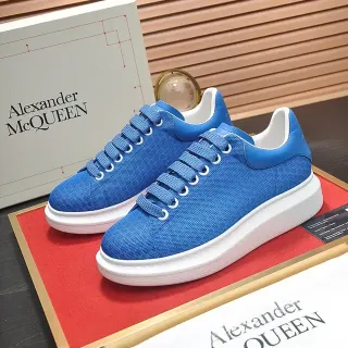 Alexander McQueen Oversized Sneaker Blue Textured Upper Lifestyle Sneakers