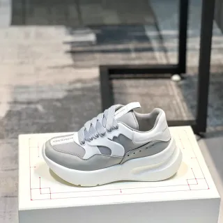 Alexander McQueen Oversized Sneaker Gray and White Chunky Sneakers