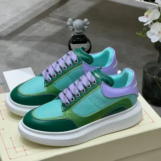 Alexander McQueen Oversized Sneaker Green Purple White Lifestyle Sneakers