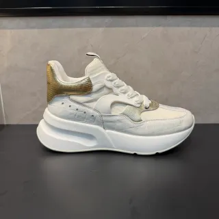 Alexander McQueen Oversized Sneaker White Gold Chunky Sneakers