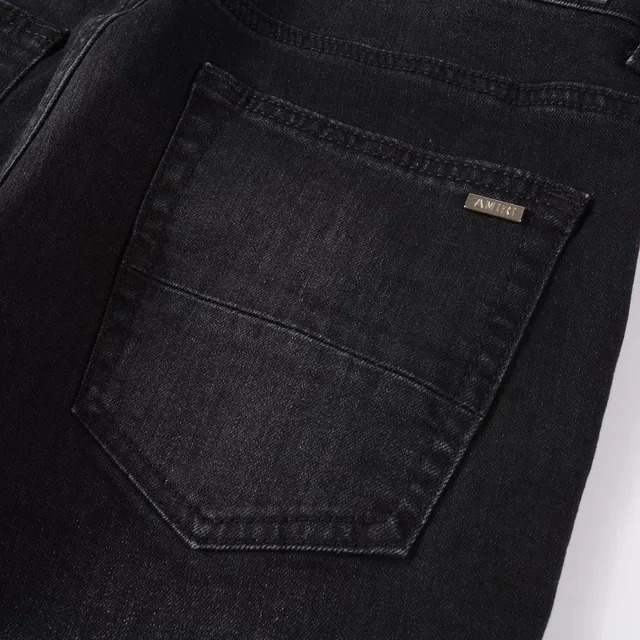 Amiri Black Gold Slim-Fit Distressed Jeans 13