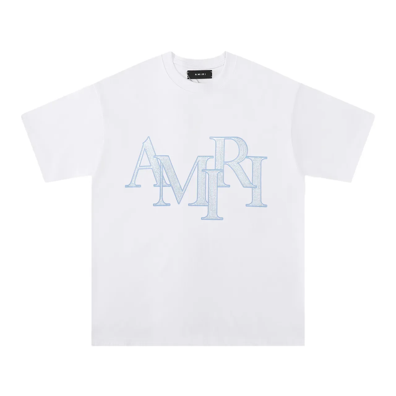 Amiri Logo-Embellished Rhinestone T-Shirt 5