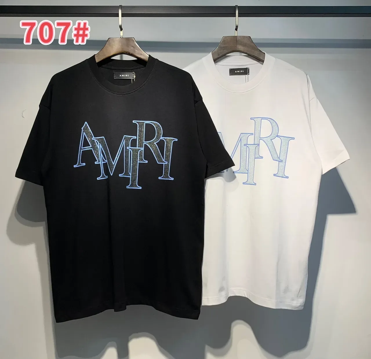Amiri Logo-Embellished Rhinestone T-Shirt 10