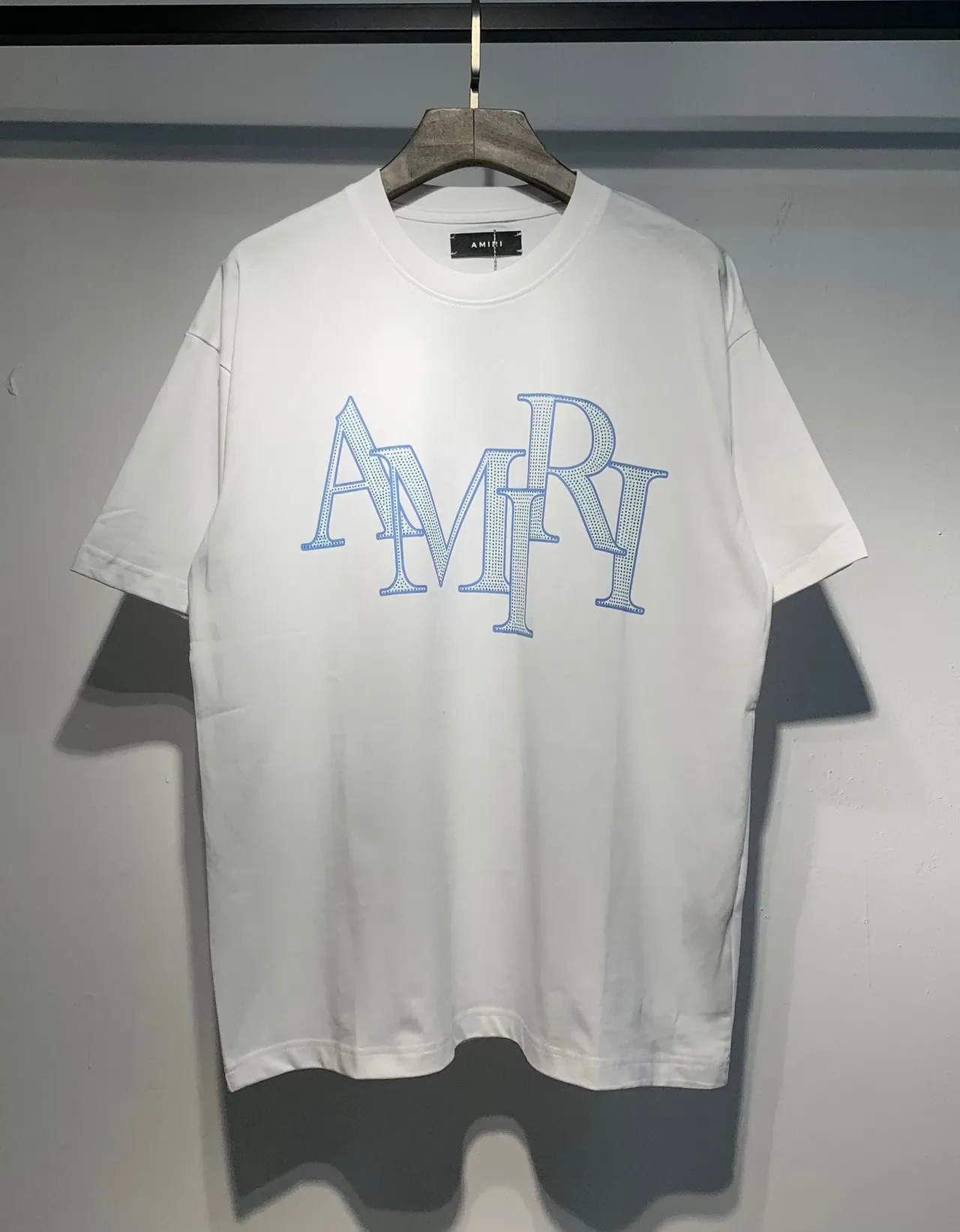 Amiri Logo-Embellished Rhinestone T-Shirt 14