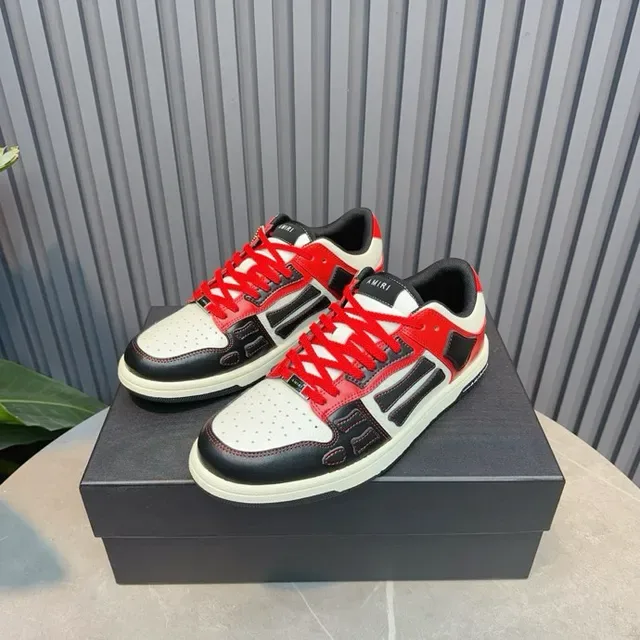 Amiri MA Court Rouge Blanc Noir Sneakers Lifestyle 3