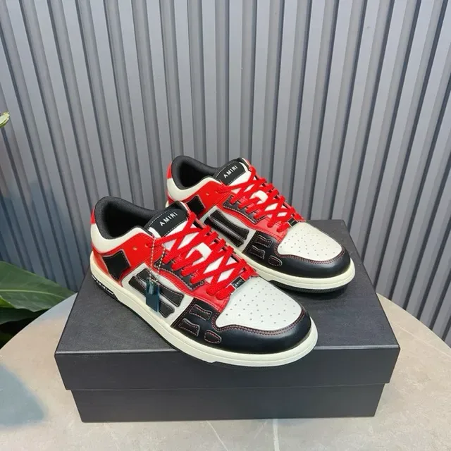 Amiri MA Court Rouge Blanc Noir Sneakers Lifestyle 4