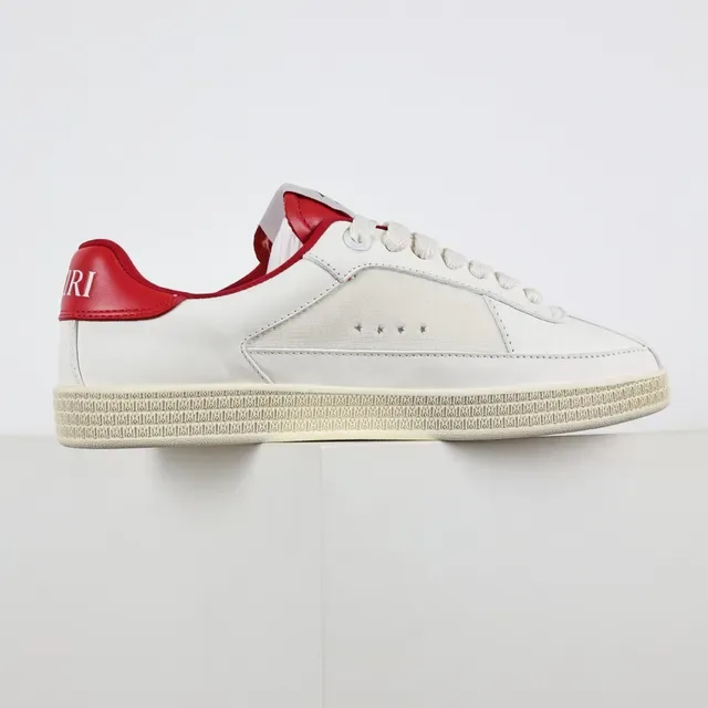 Amiri MA Court sneakers lifestyle blanc et rouge étoile 7