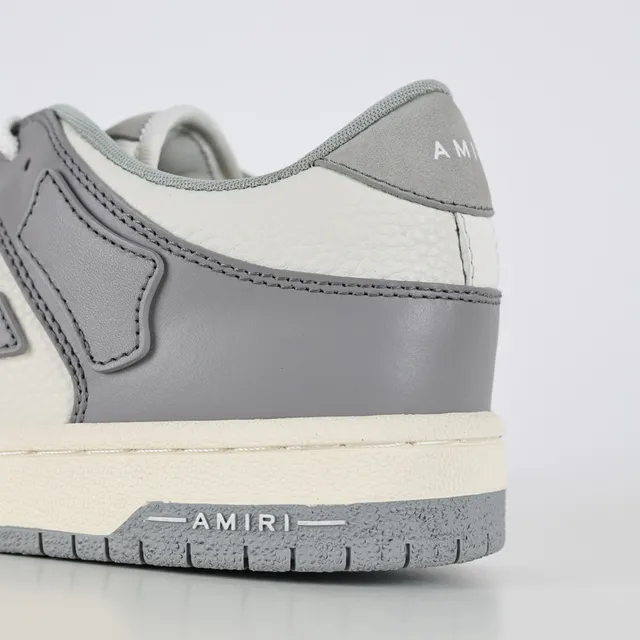 Amiri Skel Top Gray and Cream Lifestyle Sneakers 4
