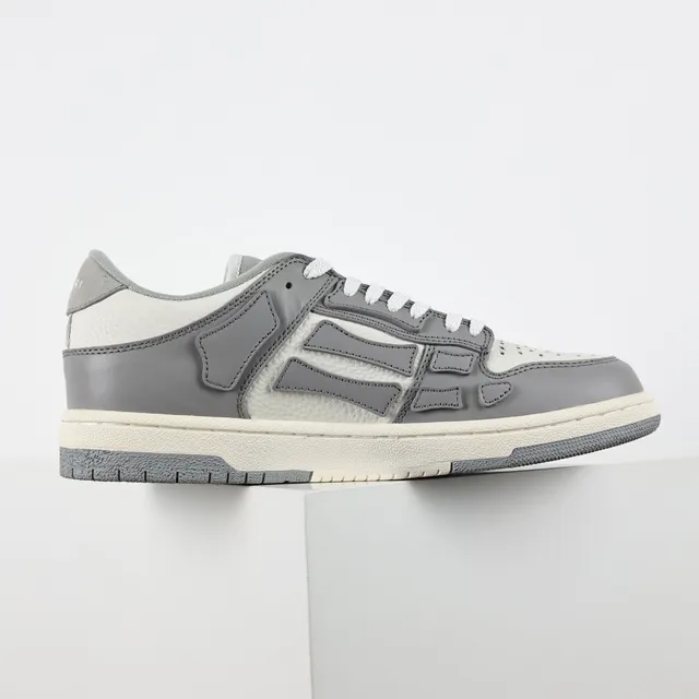 Amiri Skel Top Gray and Cream Lifestyle Sneakers 7