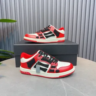 Amiri Skel Top Low Red White Black Lifestyle Sneakers