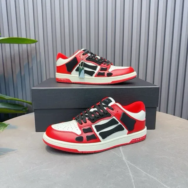 Amiri Skel Top Low Rouge Blanc Noir Chaussures lifestyle 2