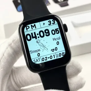 Apple Black Square Case Silicone Band Sports Watch