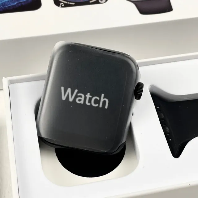 Apple Caixa Quadrada Preta Faixa de Silicone Relógio Esportivo 2