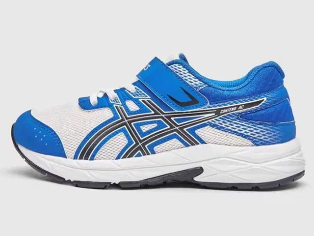 ASICS أسود ذهبي أحذية جري منخفضة الكعب مع وجه علوي شبكي وصناعي 21