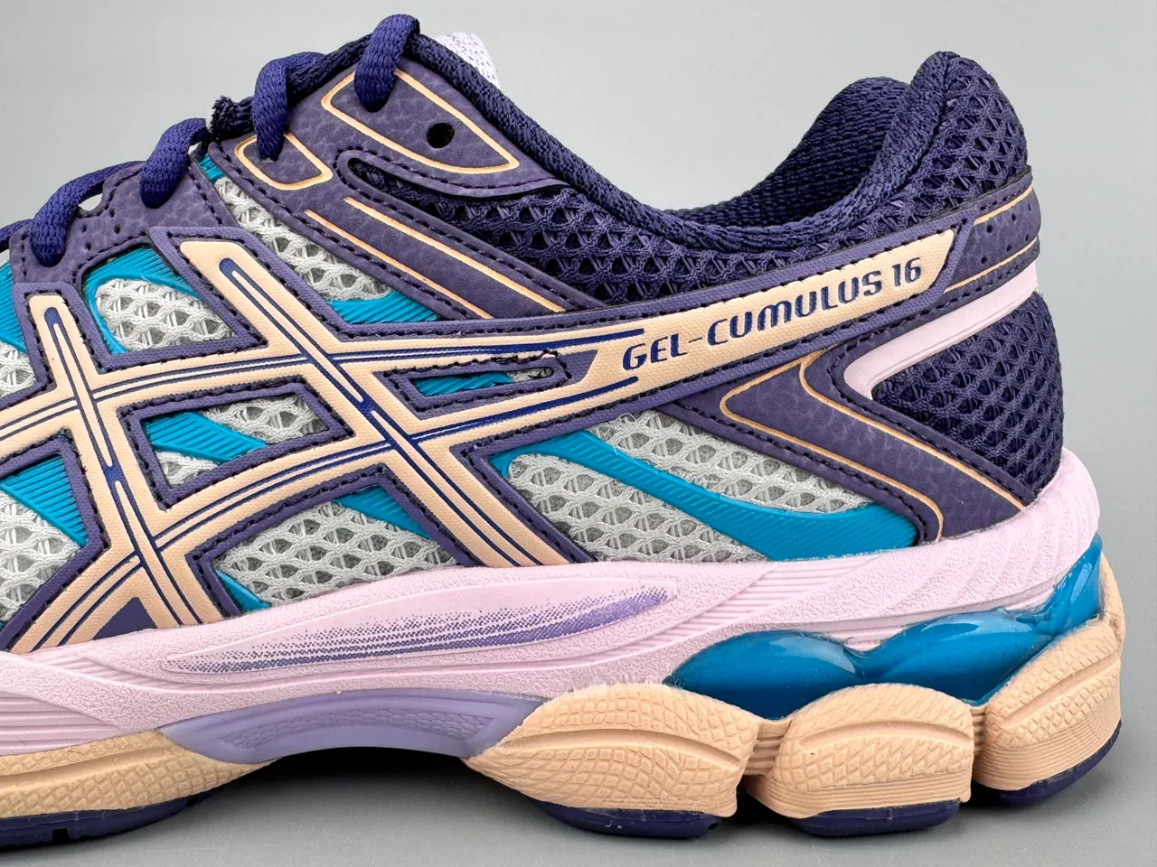 ASICS Gel-Cumulus 16 violet turquoise rose chaussures de course 6
