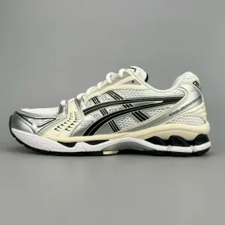 ASICS Gel-Kayano Off-White Silver Black Running Shoes