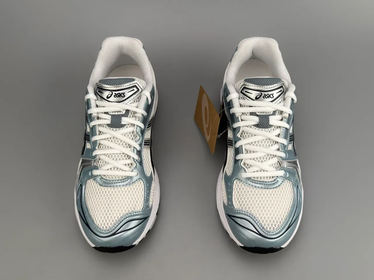 ASICS Gel-Kayano Silver White Black Running Shoes 7