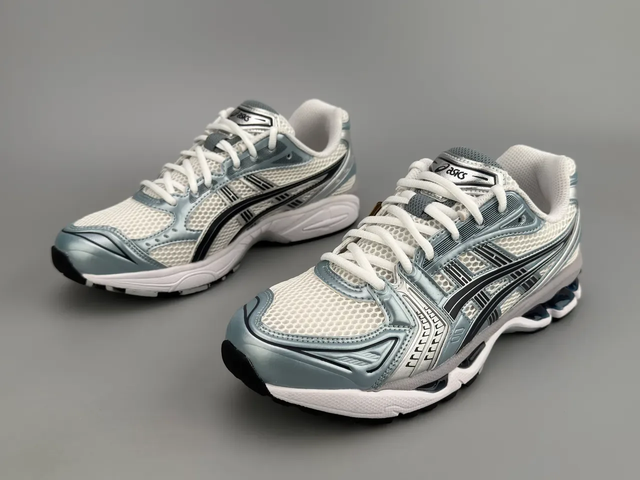 ASICS Gel-Kayano Silver White Black Running Shoes 9