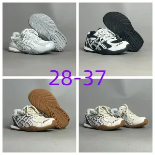 ASICS حذاء داخلي للملعب أبيض فضي رمادي أسلوب حياة أحذية رياضية