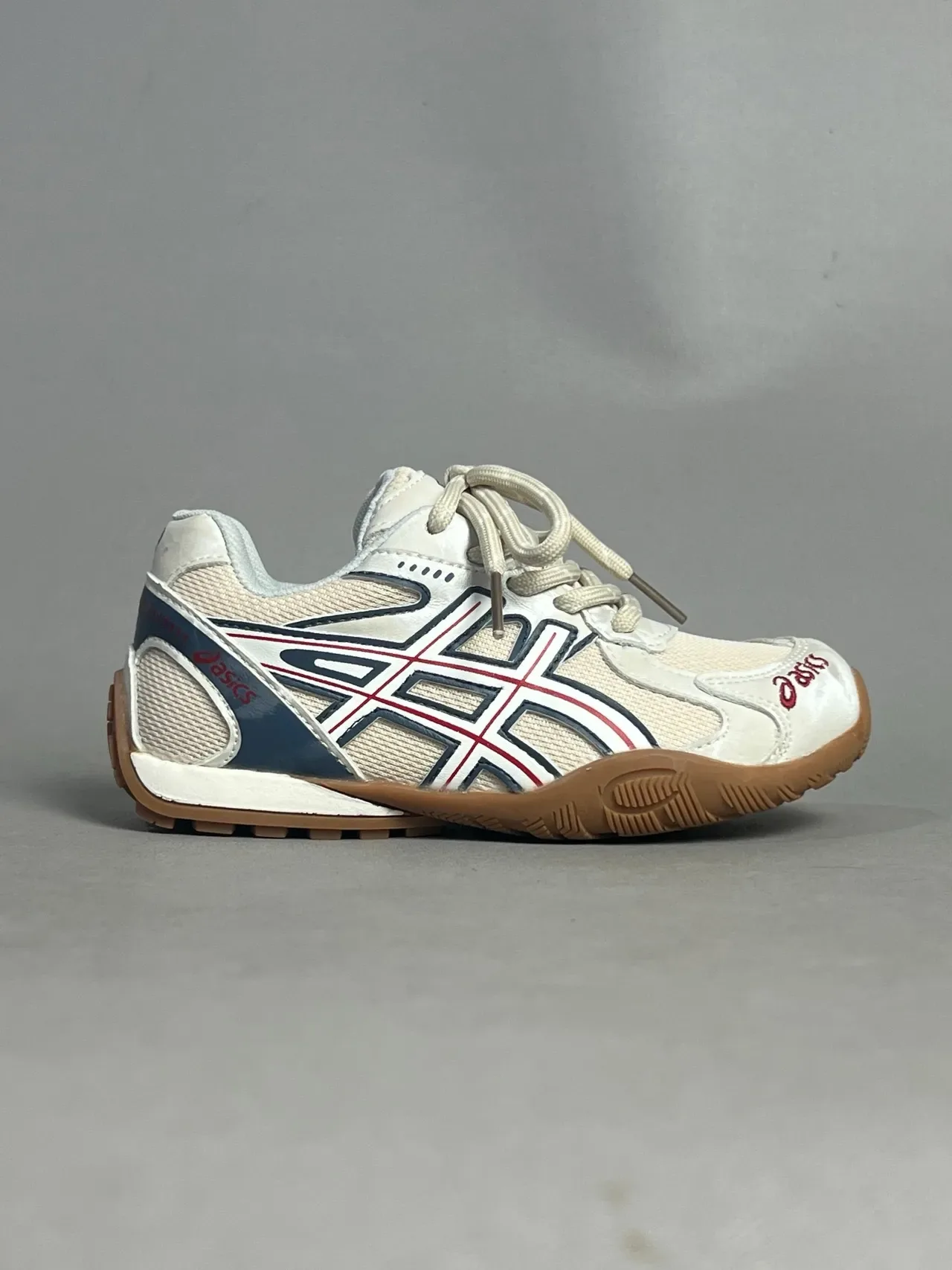 ASICS Tênis de Quadra Interior Branco Prateado Cinza Lifestyle Sneakers 5