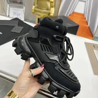 Balenciaga أحذية رياضية سوداء عالية سميكة سولة لج