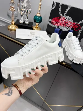 সাদা এবং নেভি Balenciaga Defender চাঙ্কি স্নিকার 7