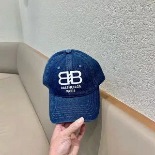 Balenciaga Denim BB Logo Baseball Cap