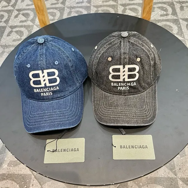 Balenciaga Denim BB Logo Baseball Cap 6