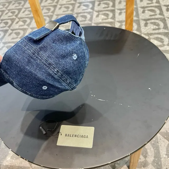 Balenciaga Denim BB Logo Baseball Cap 7