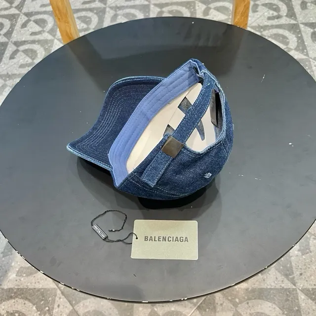 Balenciaga Denim BB Logo Baseball Cap 8