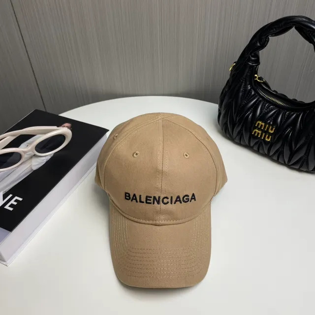 Balenciaga لوجو مطرز كاكي قبعة بيسبول 3