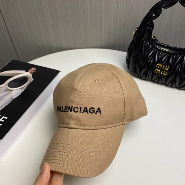 Balenciaga لوجو مطرز كاكي قبعة بيسبول 4
